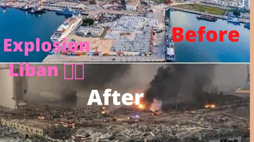 Massive Explosion in Beirut Lebanon | Explosion terrifiante Liban |