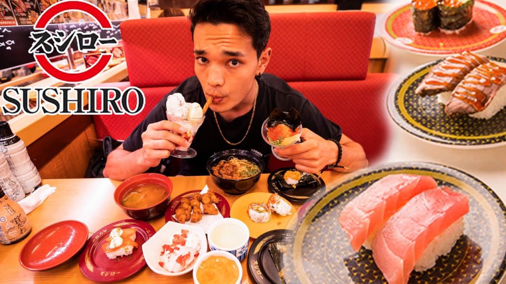 SUSHIRO CONVEYOR BELT SUSHI in Tokyo Japan // WHATS GOOD TO EAT??