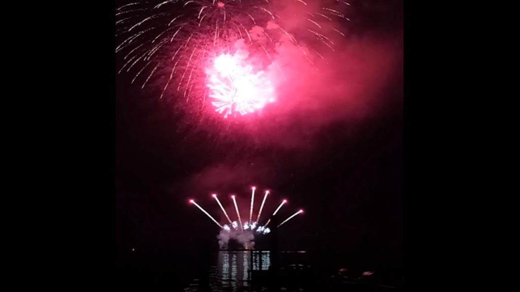 Celebrating Swiss National Day - Fireworks on 1 August 2020