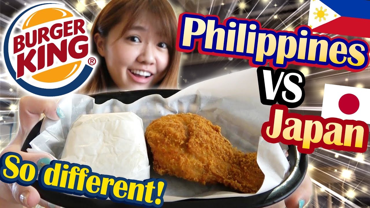 So shocked!! Filipino BURGER KING is so different from Japan 【I was a ...