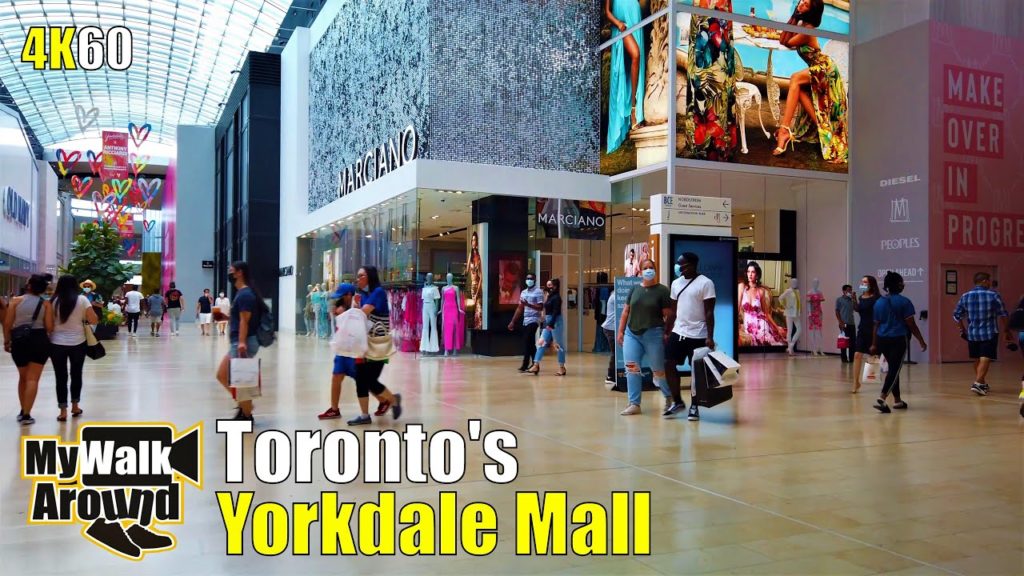 Exploring Toronto's Yorkdale Mall - the mall with the highest sales in Canada (4k walking video)