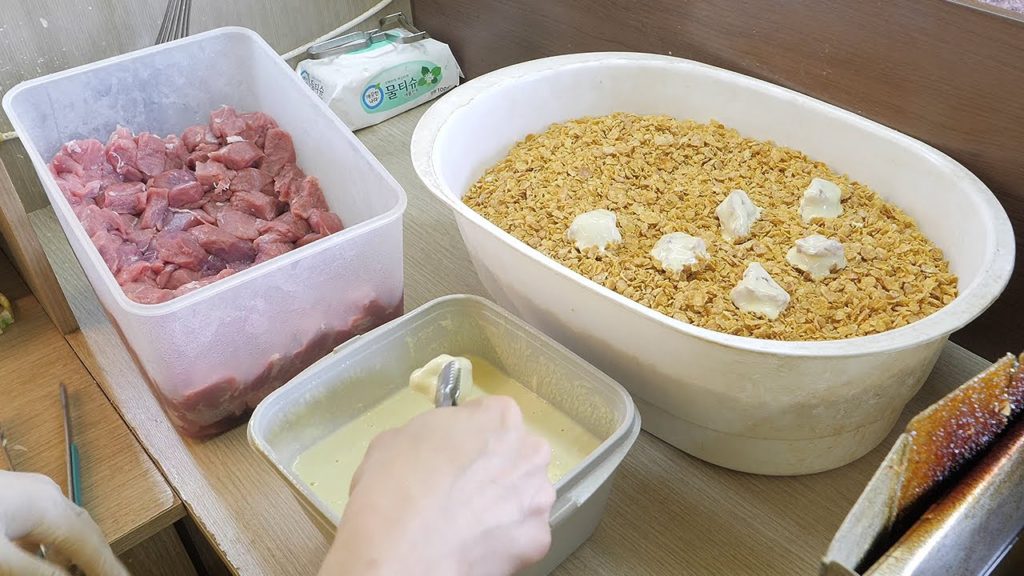 제주 흑돼지 튀김 / jeju island fried pork / korean street food