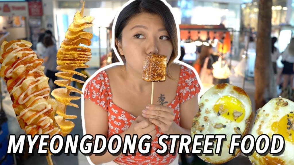 KOREAN STREET FOOD in Myeongdong 🧀🥔 Seoul Night Market Street Food Tour KOREAN STREET FOOD in Myeongdong 🧀🥔 Seoul Night Market Street Food Tour