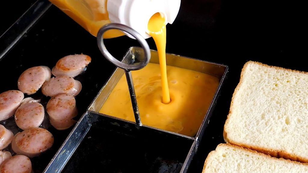 Sausage Cheese Toast - Korean Street Food