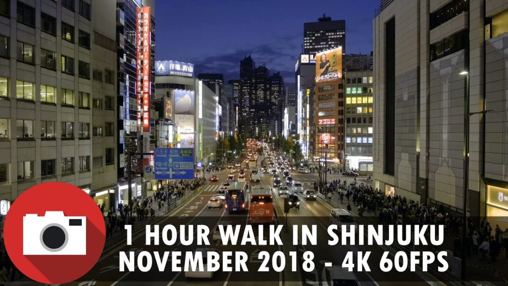 1 Hour Evening Walk in Shinjuku, Tokyo – Fujifilm X-T3 – 4K 60 FPS 1 Hour Evening Walk in Shinjuku, Tokyo - Fujifilm X-T3 - 4K 60 FPS