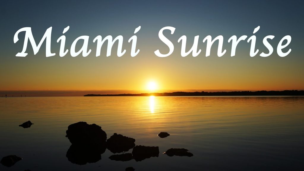 【癒し】マイアミの朝焼け【4K】Miami Sunrise