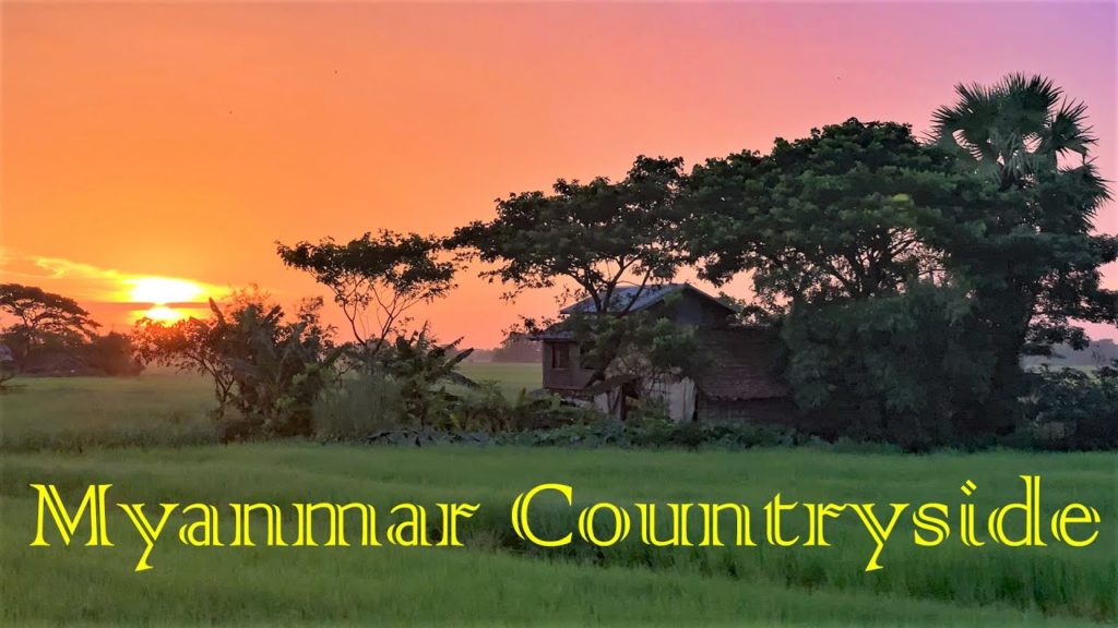 Scenic Myanmar Countryside From Pathein To Yegyi Train Journey Part 1 in 4K