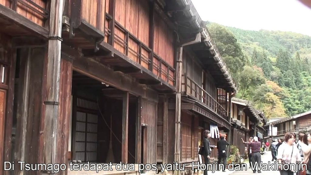 Travel Jepang : Kota Tsumago sejak jaman Edo dan makanan Jepang . Nagano, Jepang