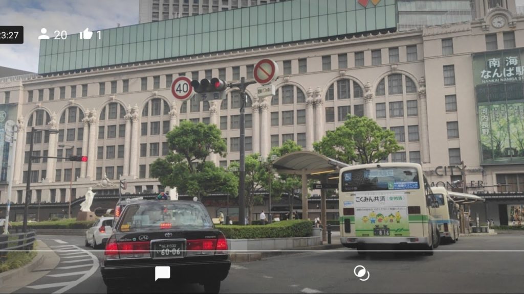 大阪 中央区スタート 移動ライブカメラ Live camera osaka No.66