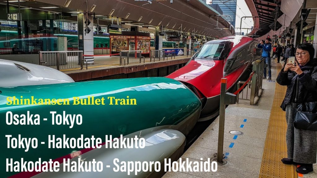 from OSAKA - TOKYO - HAKODATE - SAPPORRO, JAPAN 🇯🇵 #bullettrain #shinkansen