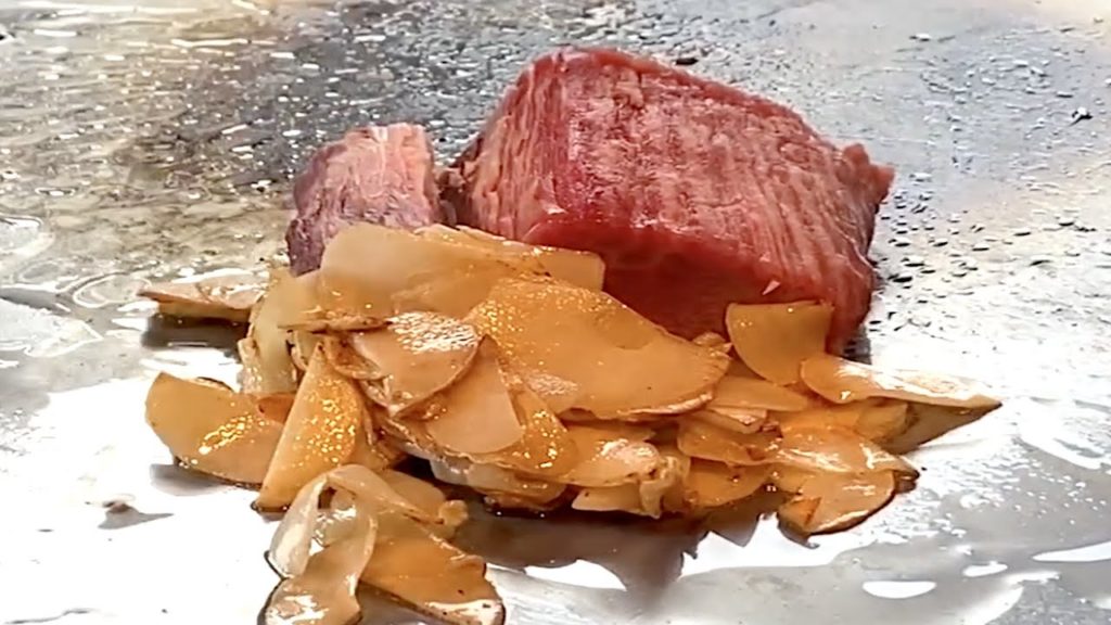 Wagyu filet Teppanyaki in Kyoto - Misono - 鉄板焼き みその 京都