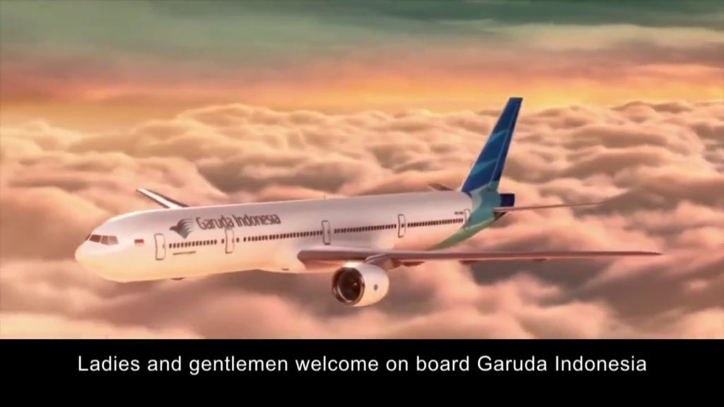 Garuda Indonesia Safety Video Boeing 744