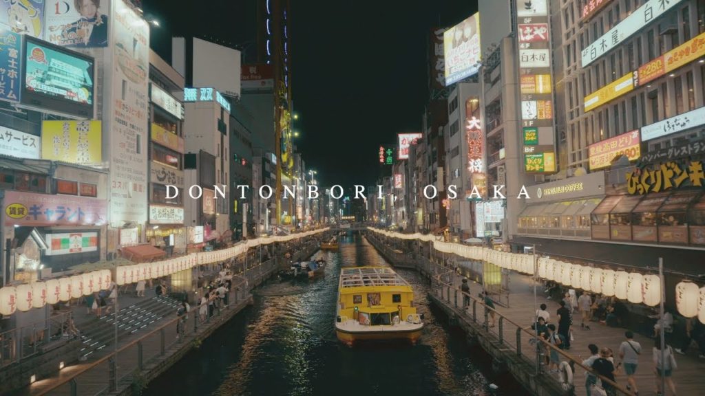 Dontonburi in 4k / Osaka / Japan Travel Guide