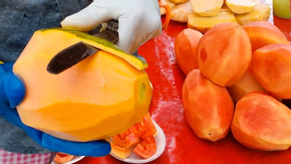 Awesome Fruits Papaya Cutting Skills | Cutting Fruits Street Food