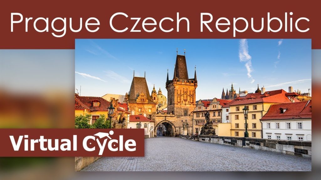 29 Min Treadmill Virtual Scenery Prague Czech Republic with Techno Music Mix