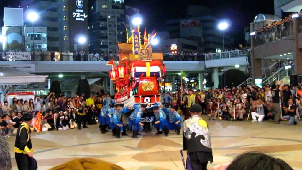 Festival Kunchi à la gare de Nagasaki, dimanche 9 octobre 2011