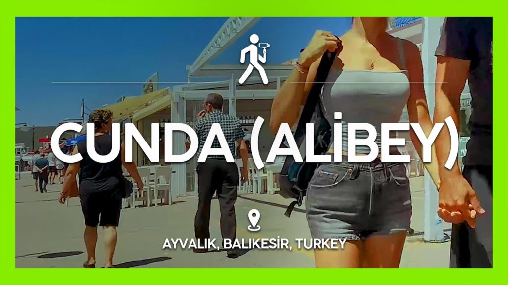 CUNDA (ALİBEY) walk / walking tour - in Ayvalık, Balıkesir, Turkey [4K UHD HDR ASMR]