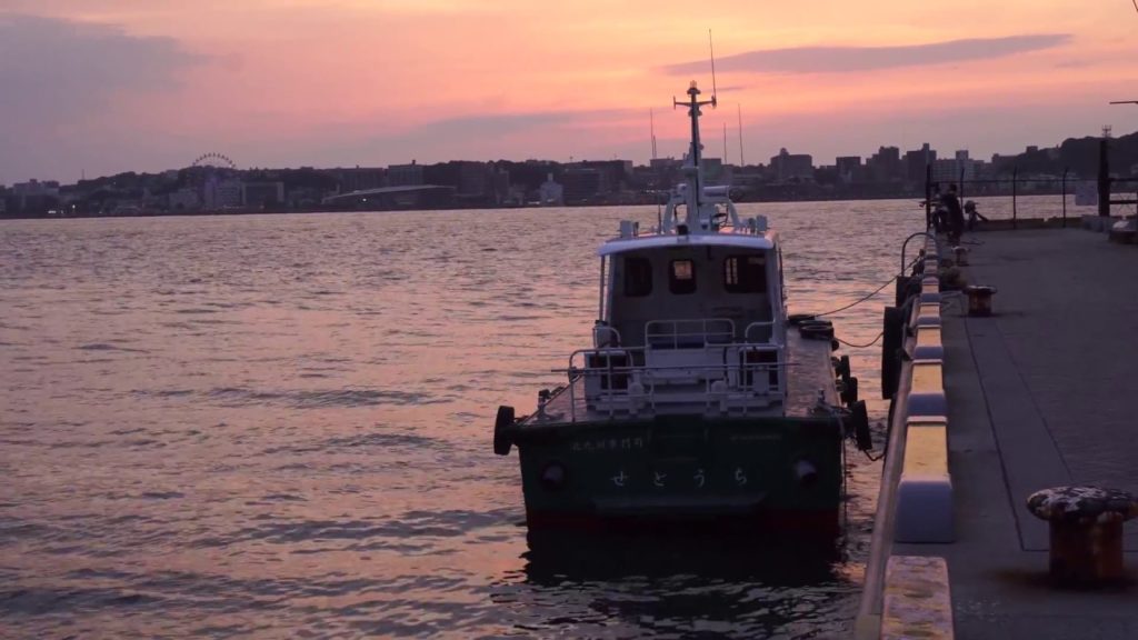 Sunset Kanmon Strait (Moji Fukuoka Japan) 4k Sunset Kanmon Strait (Moji Fukuoka Japan) 4k