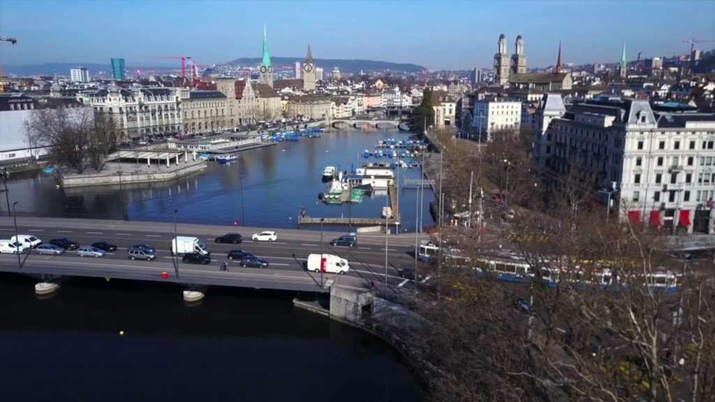 Droneflight in Zurich Switzerland - DJI Mavic Pro