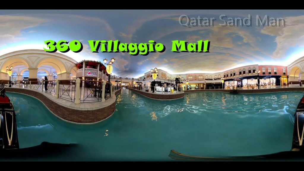 A #360 Video of a  #Gondola Ride along the Canal inside #Villaggio Mall in #Qatar.