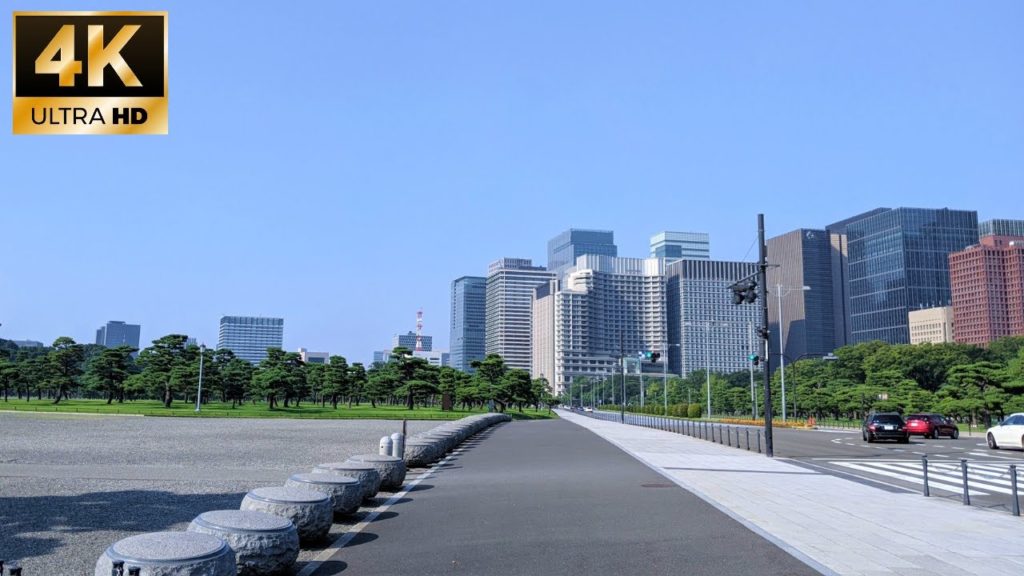 【 Imperial Palace,Tokyo】Cycling tour in summer #4K #FimiPalm