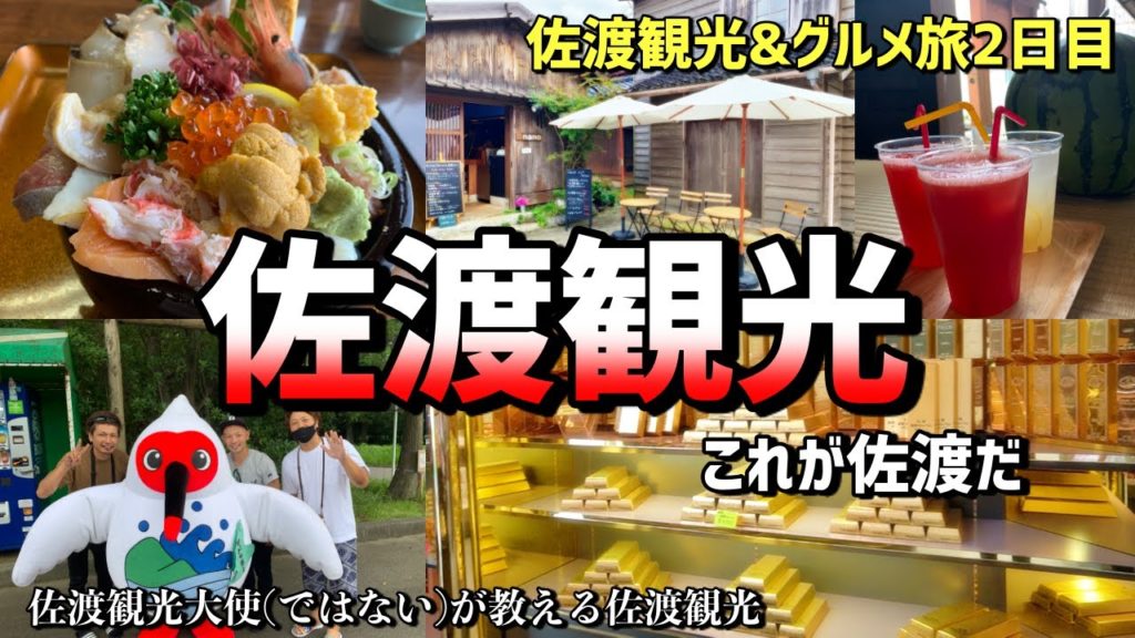 佐渡観光【朱鷺と砂金】佐渡島2日目は佐渡観光大使ではないが教える佐渡観光　佐渡グルメは特上海鮮丼　トレジャーハンターで一攫千金を狙え　これが佐渡だ　THIS　IS　NIIGATA