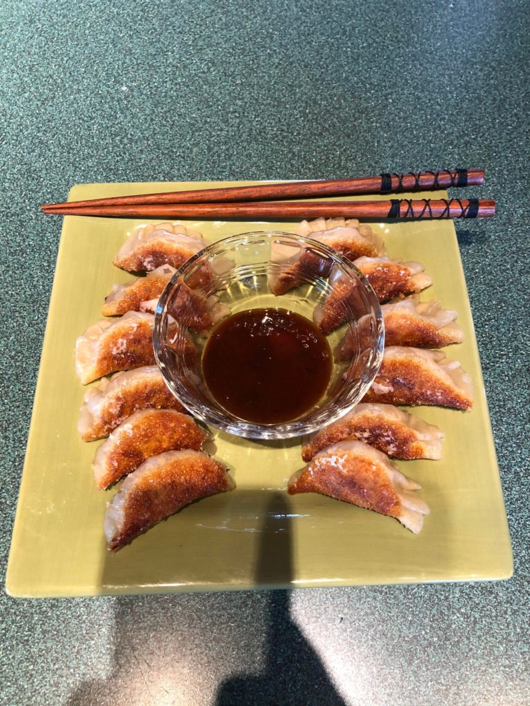 My first time making Gyoza!