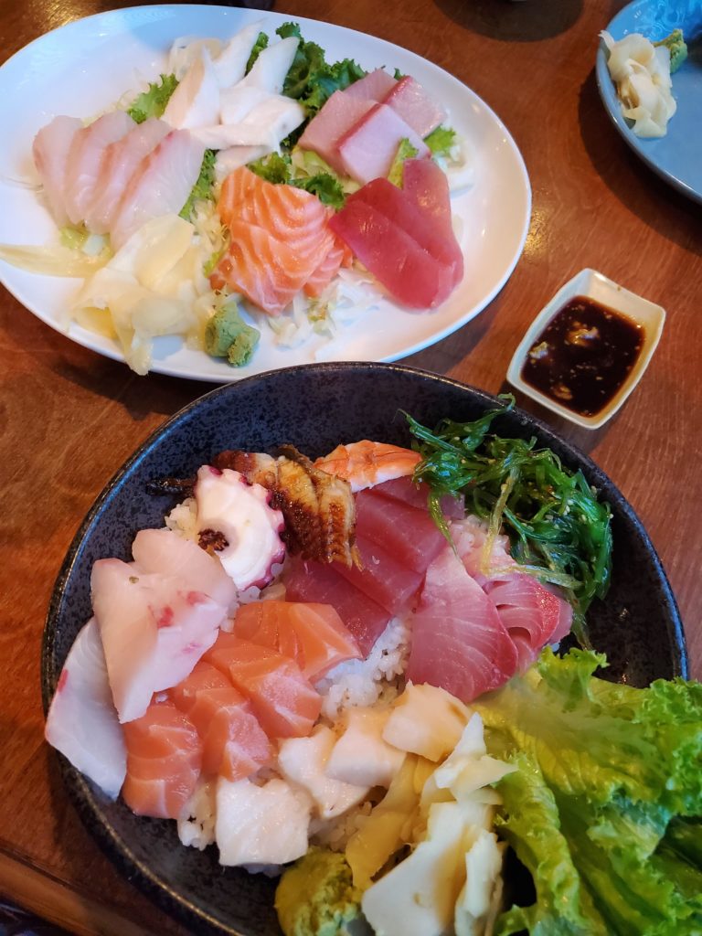 A great sushi selection at local restaurant