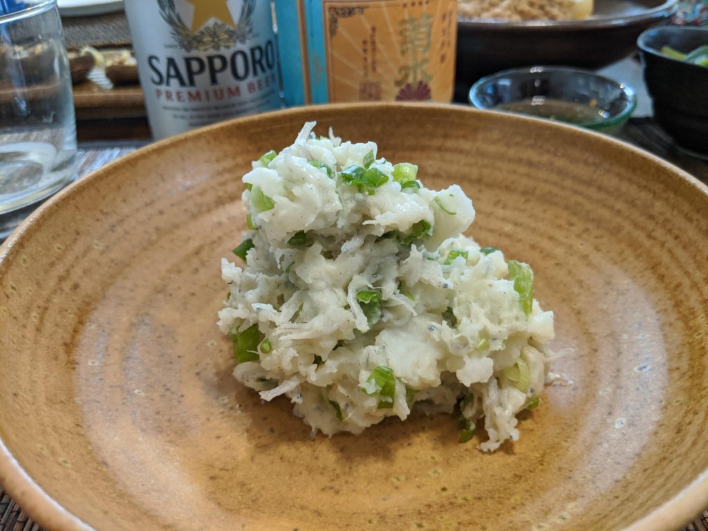 Izakaya Night - Japanese Style Yam Potato Salad with Jaco and Sake/Sapporo:D