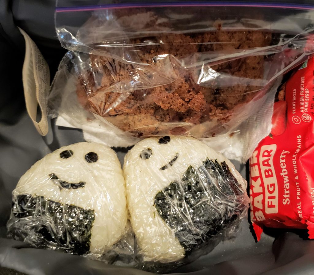 Grab and Go Lunch Buddies! Pork onigiri