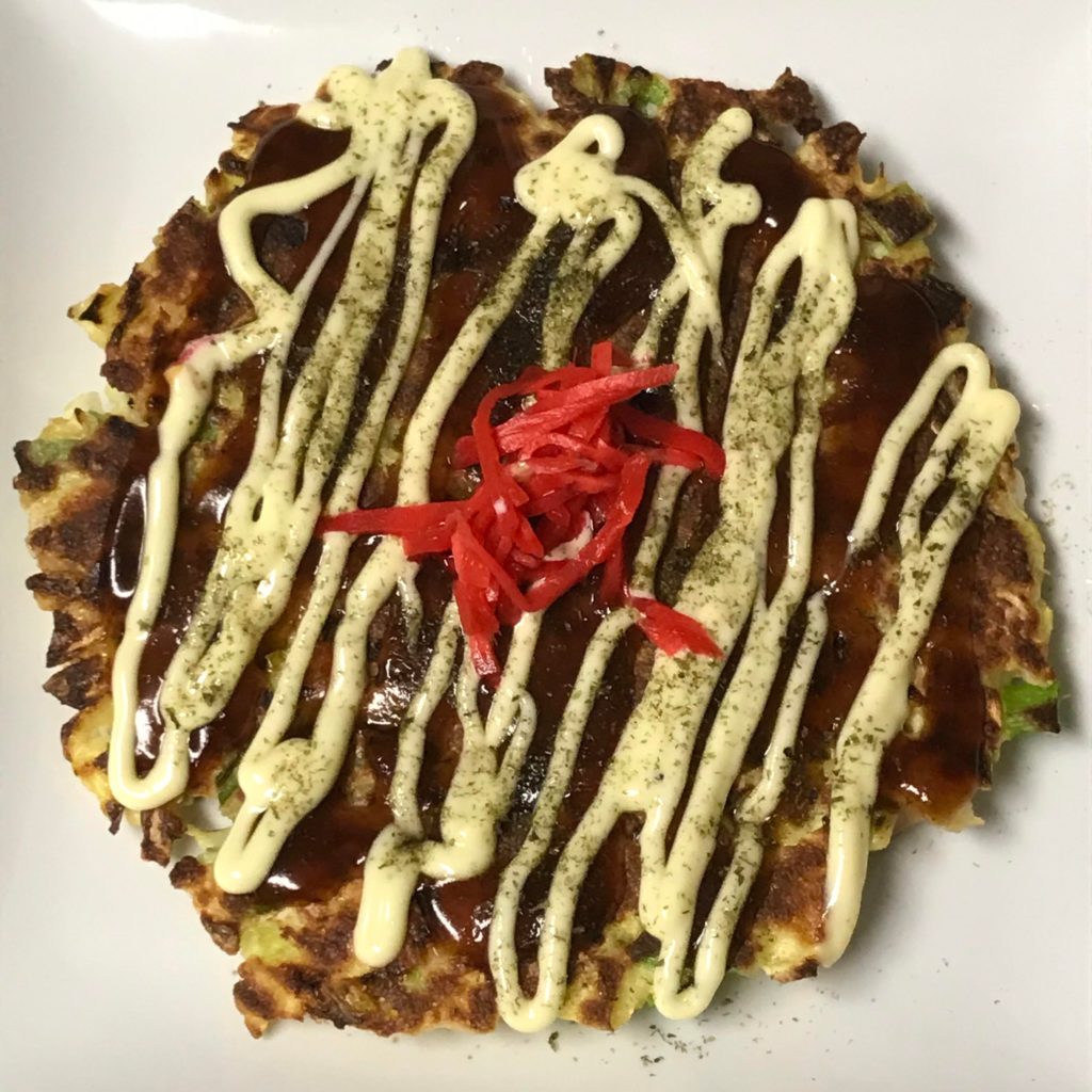 Made some vegetarian okonomiyaki!