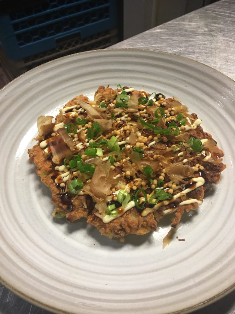 Okonomiyaki. My favorite snack