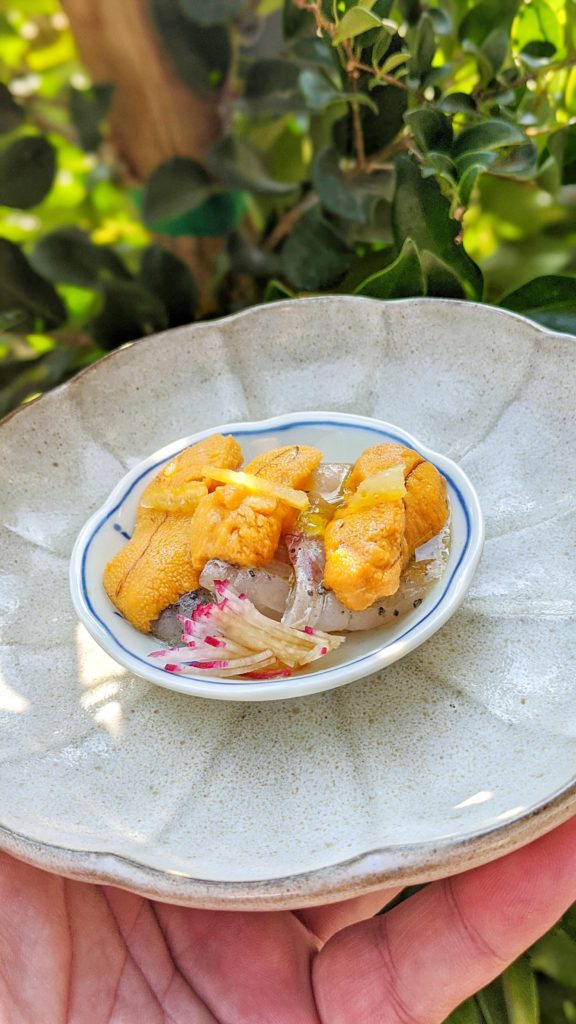 Uni w/Japanese Grouper