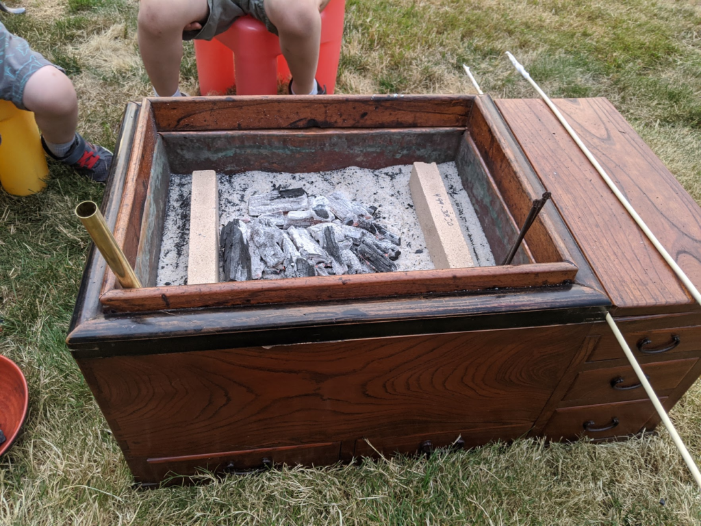 Tried out my antique Naga Hibachi by making S'Mores.