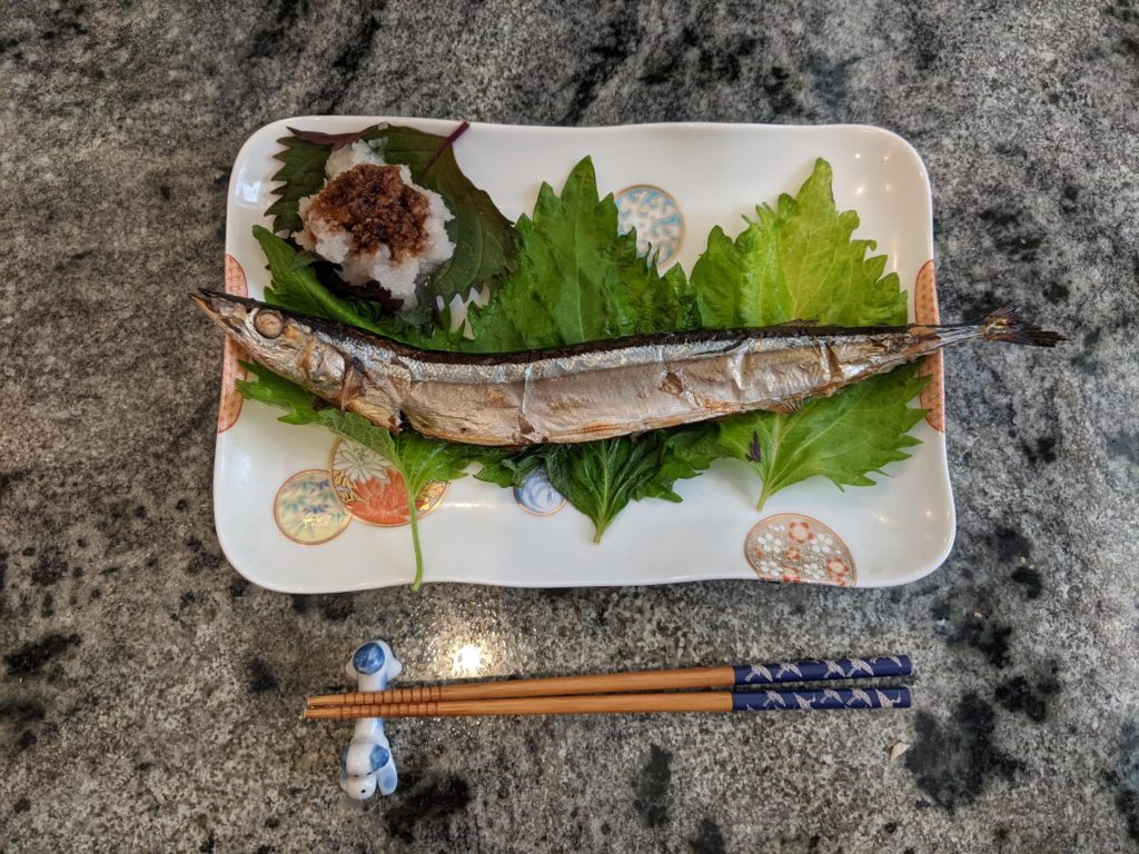 Sanma for lunch today! Went to Mitsua for the first time since lockdown and couldn't leave without one of these beauties.