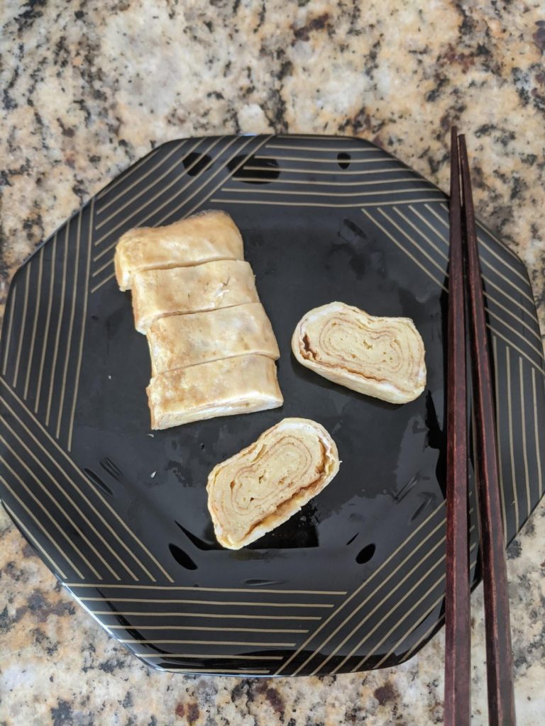My first attempt at making tamagoyaki.