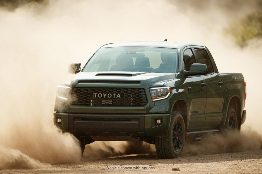 Weather report: sandstorms. #Tundra TRD Pro...