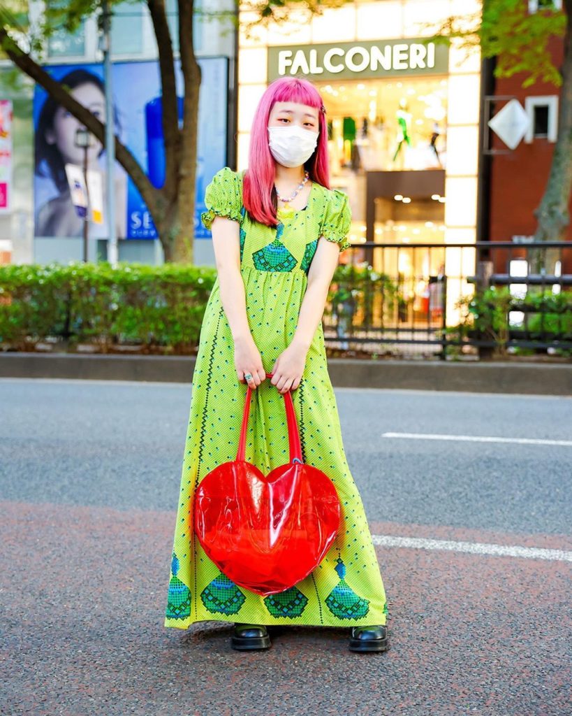 18-year-old Japanese comic artist Poyo (@poyo_0424) on the street in Harajuku we...