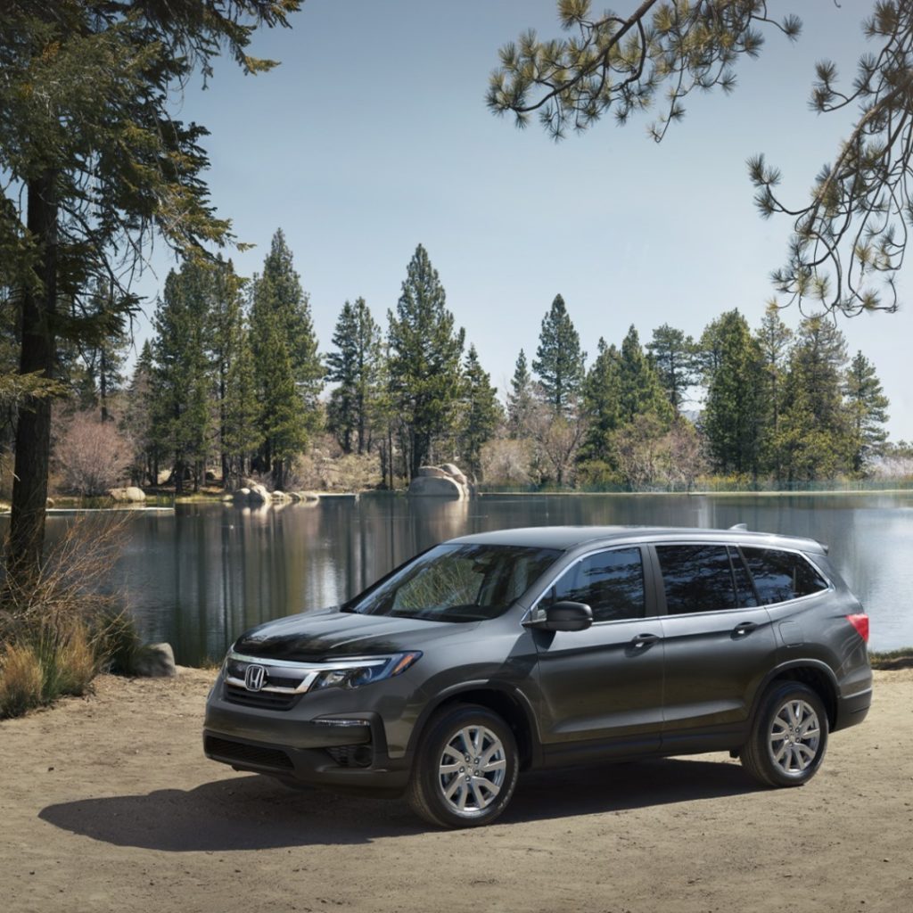 Brake at the lake. #HondaPilot...