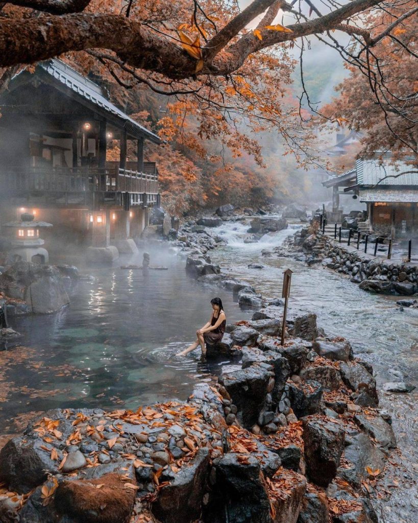 If we had to pick a favorite season to visit an onsen town in, we'd probably go ...