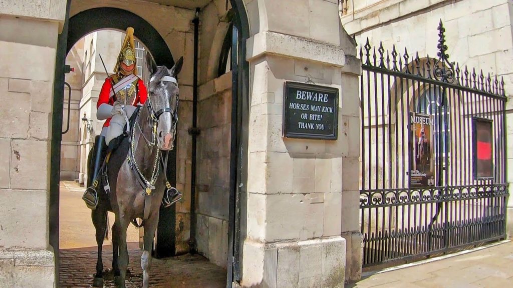 Parliament Street & Whitehall in the city of Westminster - 4K London Walk