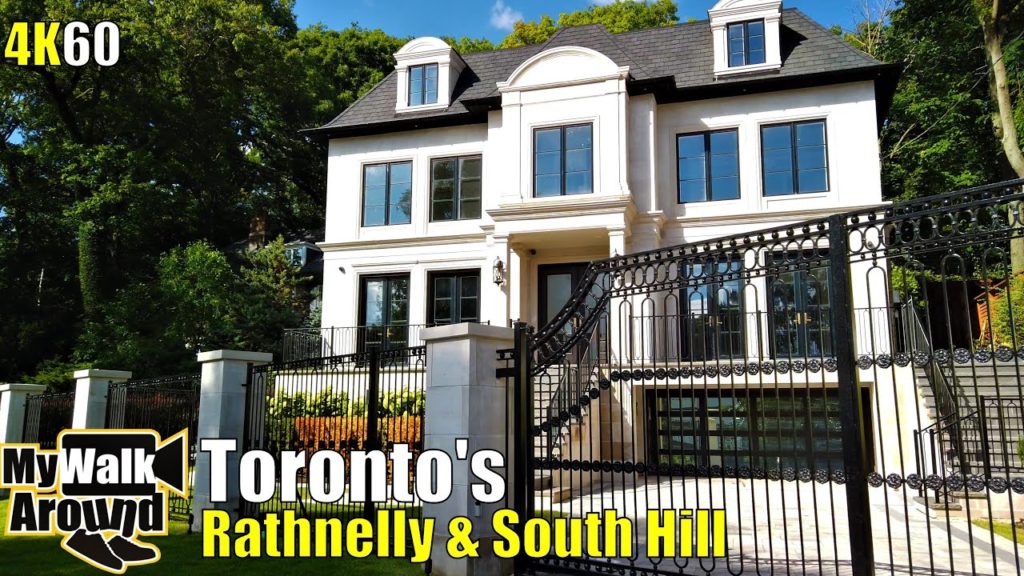 Toronto Neighbourhood walk in Rathnelly & South Hill starting at Dupont Station (4k video)