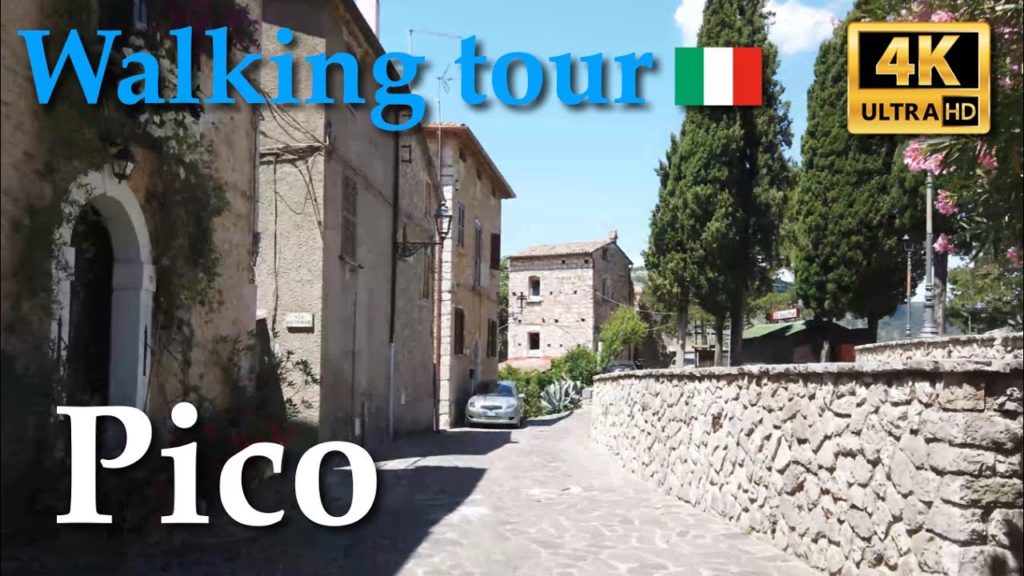 Pico, Italy【Walking Tour】4K