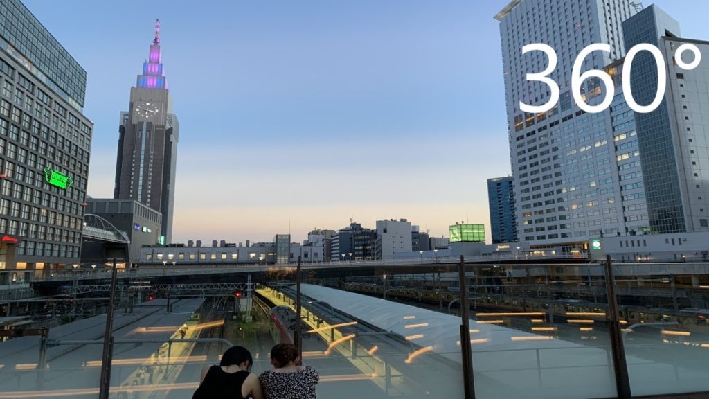 Walking in Shinjuku, Tokyo Japan, August [360°]