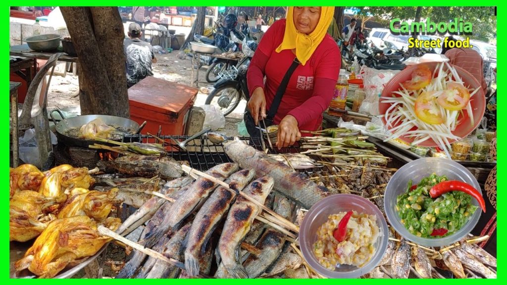 Cambodia street food - Tamao mountain trip food view - Best food tour in Tamao resort.
