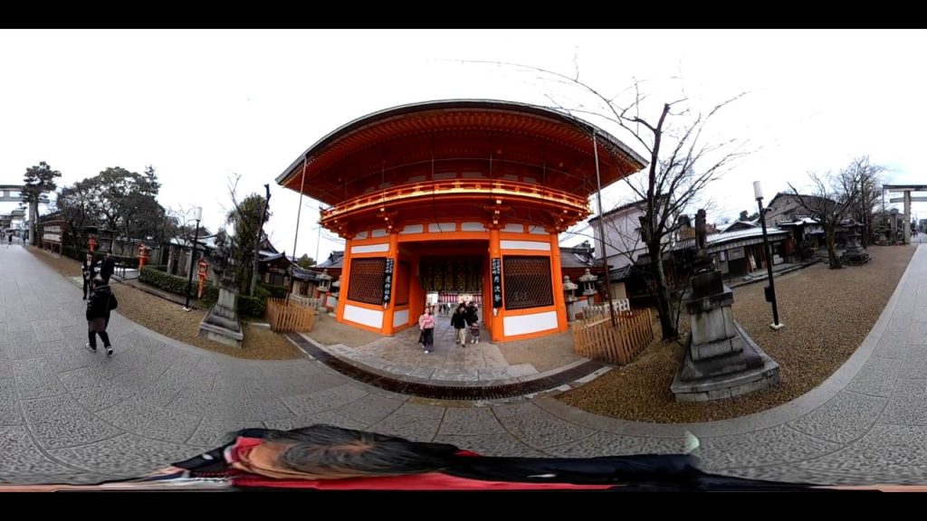 VRの旅　京都　Kyoto Vacation Travel Guide/Yasakajinjya　八坂神社③　360度体験