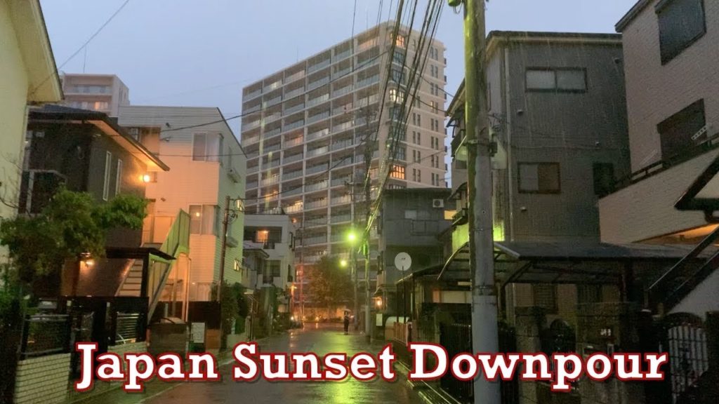 Japan Sunset Rain Walk ASMR 2020.07.22 Tokyo Downpour Ambient Sound Sleep Meditate Relax Chill Water Japan Sunset Rain Walk ASMR 2020.07.22 Tokyo Downpour Ambient Sound Sleep Meditate Relax Chill Water
