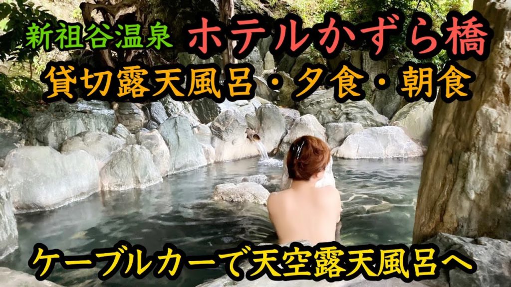 新祖谷温泉　ホテルかずら橋　貸切露天風呂　夕食・朝食