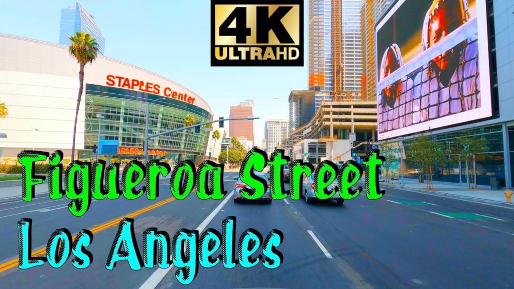 Figueroa Street, Harbor City to Downtown LA! Los Angeles Street Driving Tours. 4K