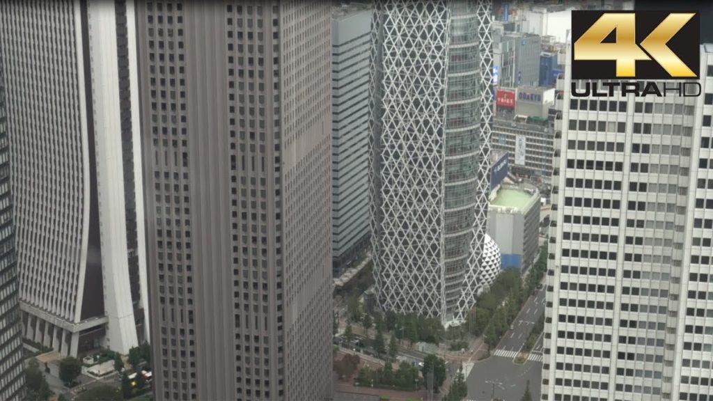 Tokyo Skyline View From Tokyo Metropolitan Goverment Building 45th Floors 4K